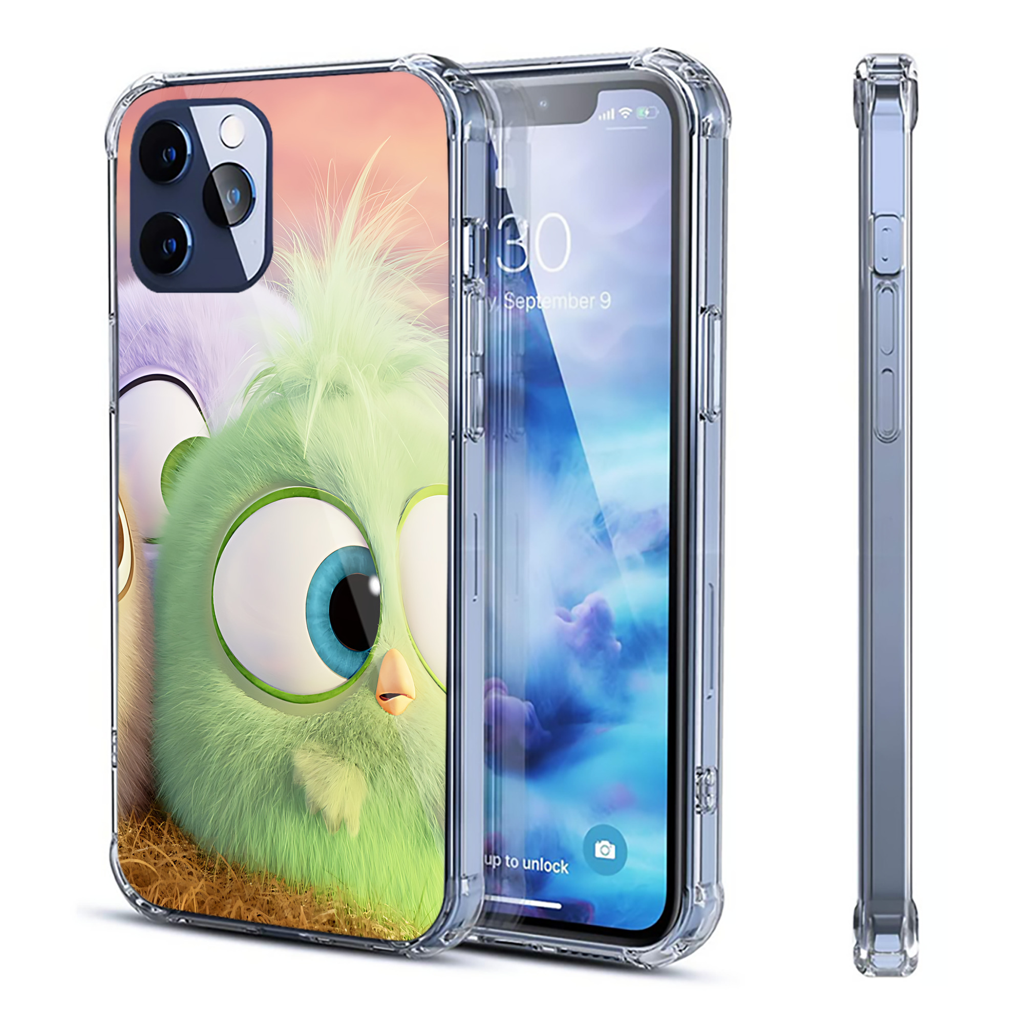 （画像用） Angry Birds アングリーバード 【iPhone 12シリーズ対応】透明スマホケース（クリアソフトケース）